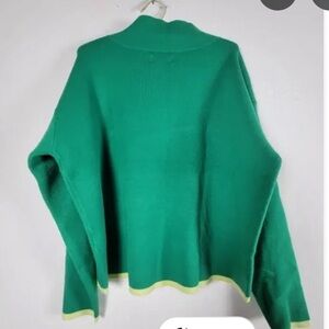 Maeve Women's Mock Neck Knit Long Sleeve Casual Pullover Sweater small